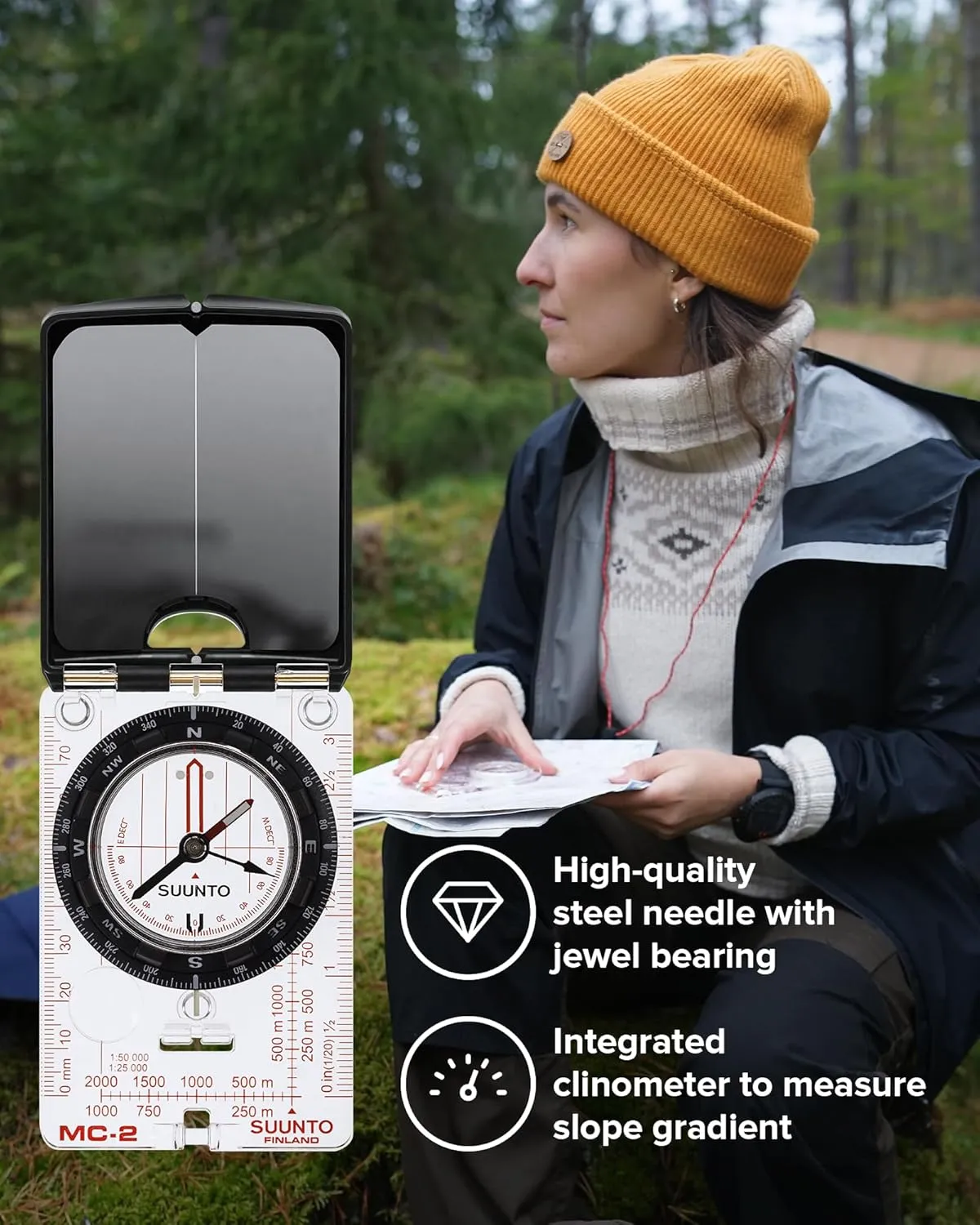 SUUNTO MC-2 Compass: Top-of-The-line Compass for Professionals & serious Hikers