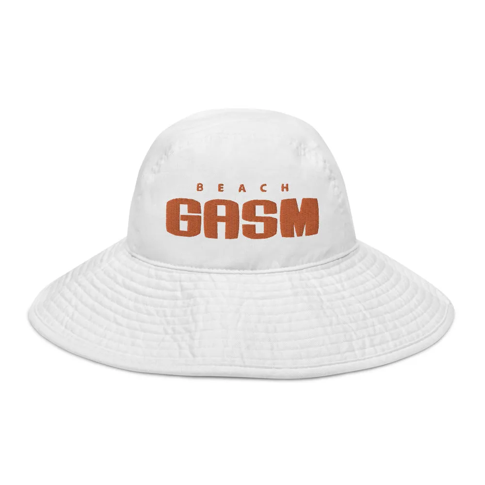 SWOLLEN-BEACHGASM Wide brim bucket hat