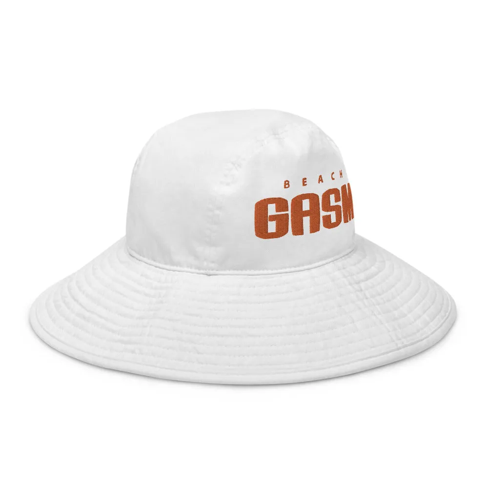 SWOLLEN-BEACHGASM Wide brim bucket hat