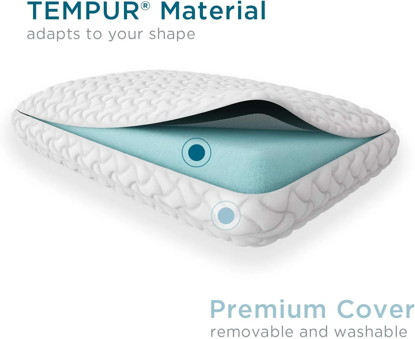 TEMPUR-Adapt   Cooling 3-Inch Twin Mattress Topper   Cloud Pillow Set