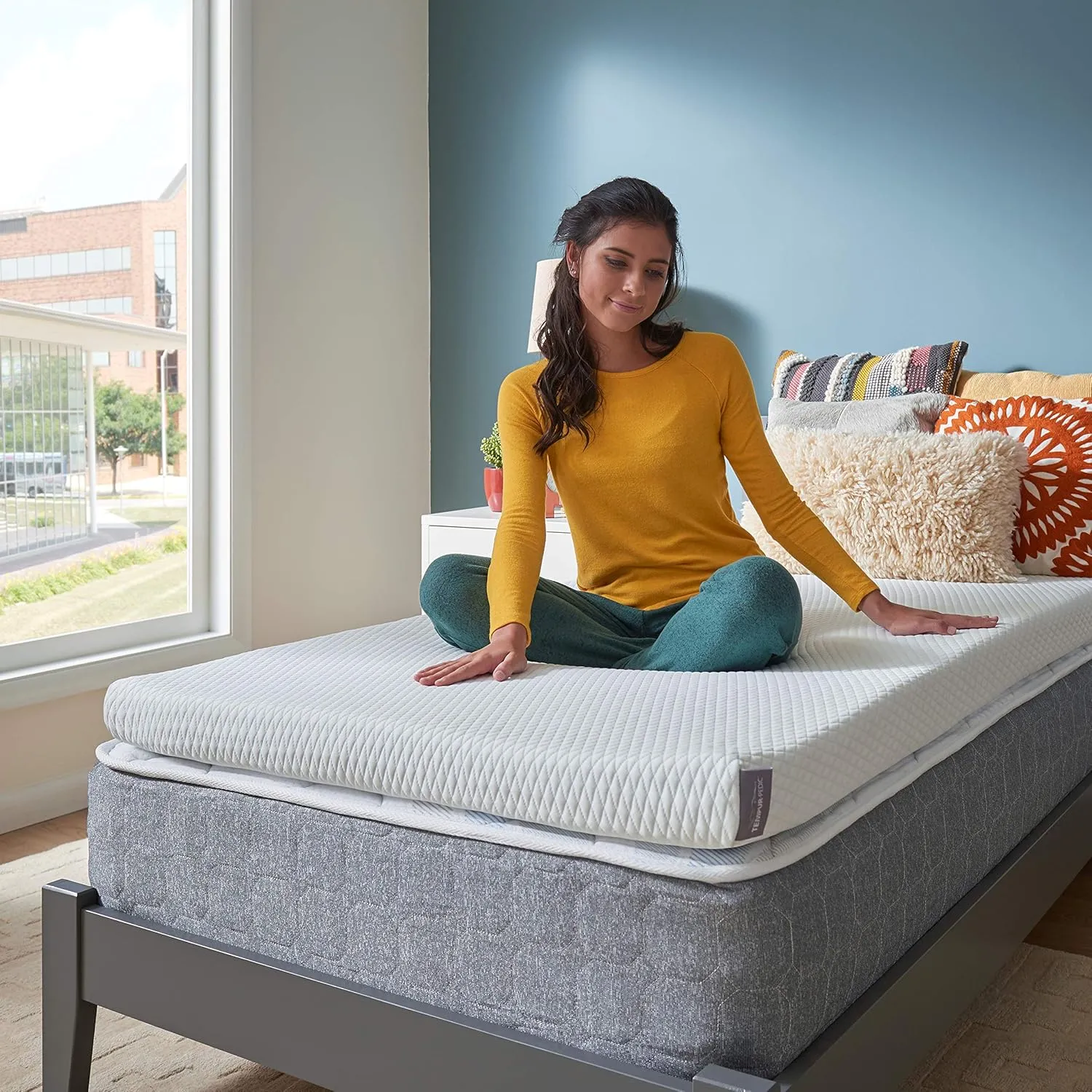 TEMPUR-Adapt   Cooling 3-Inch Twin Mattress Topper   Cloud Pillow Set