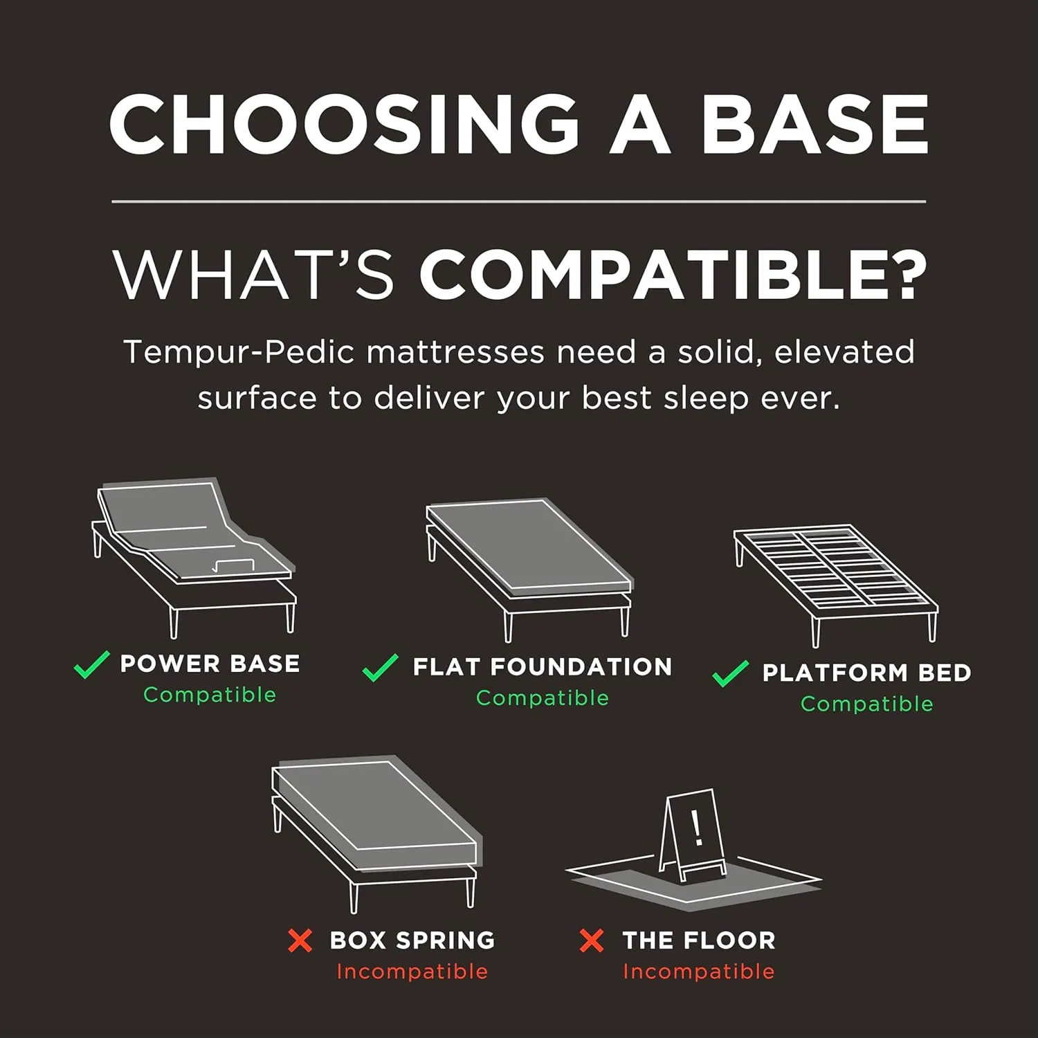 TEMPUR-PEDIC ProAdapt Hybrid, King, 12 inch Memory Foam Hybrid 10-year limited warranty