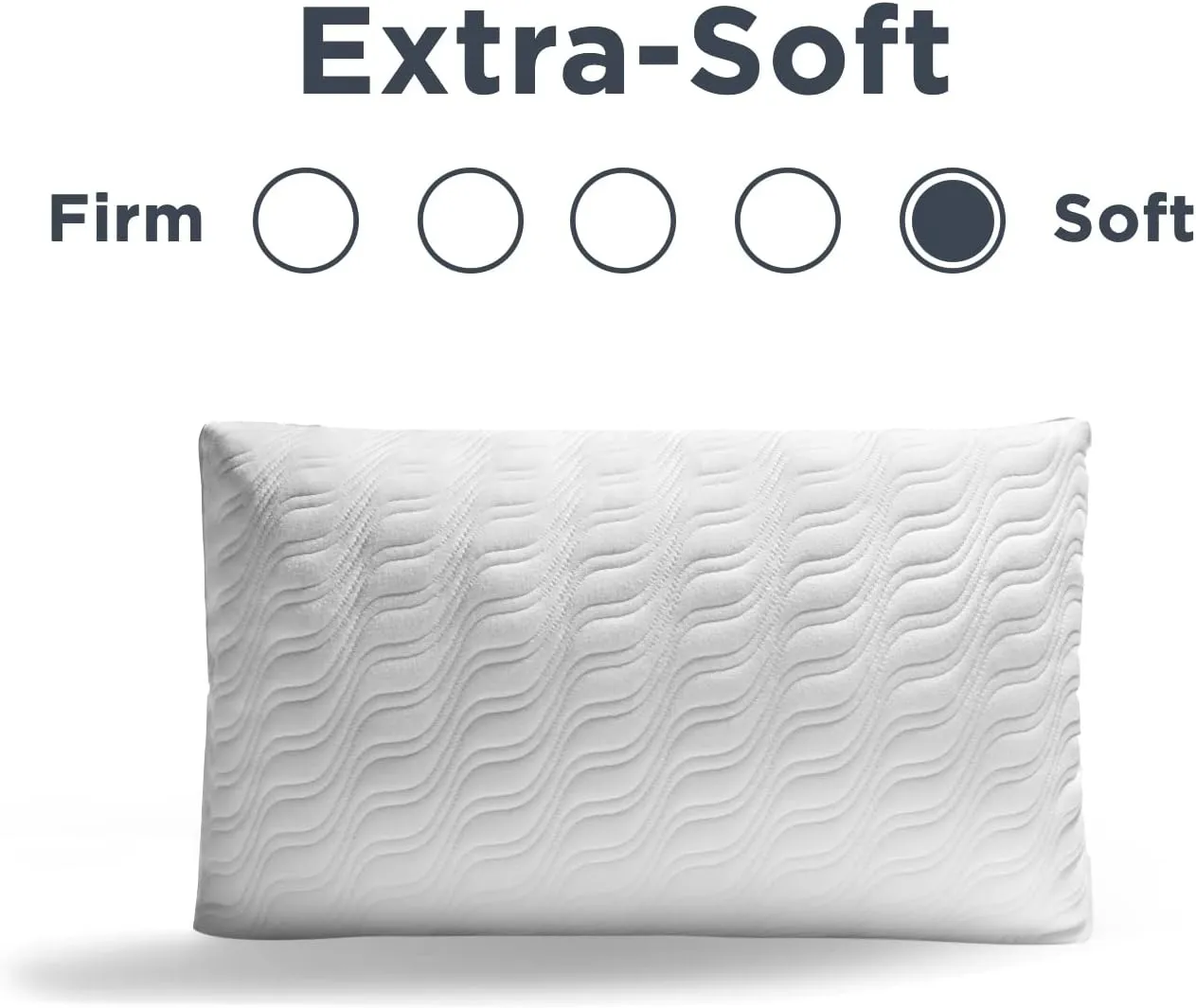 Tempur-Pedic TEMPUR-Cloud ProLo Pillow, King (Pack of 1), White