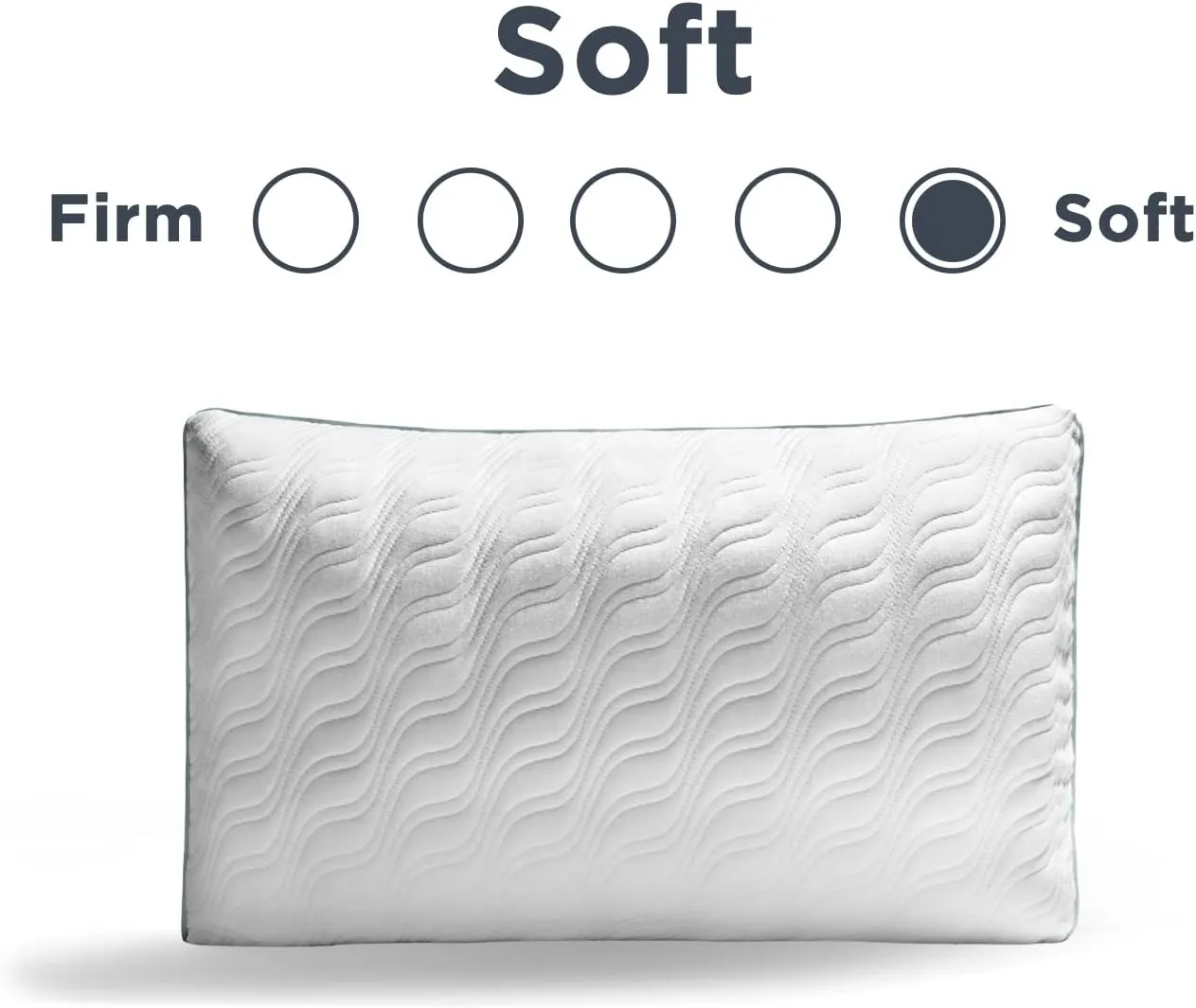 Tempur-Pedic TEMPUR-Cloud ProMid Memory Foam Pillow, Queen (Pack of 1), White