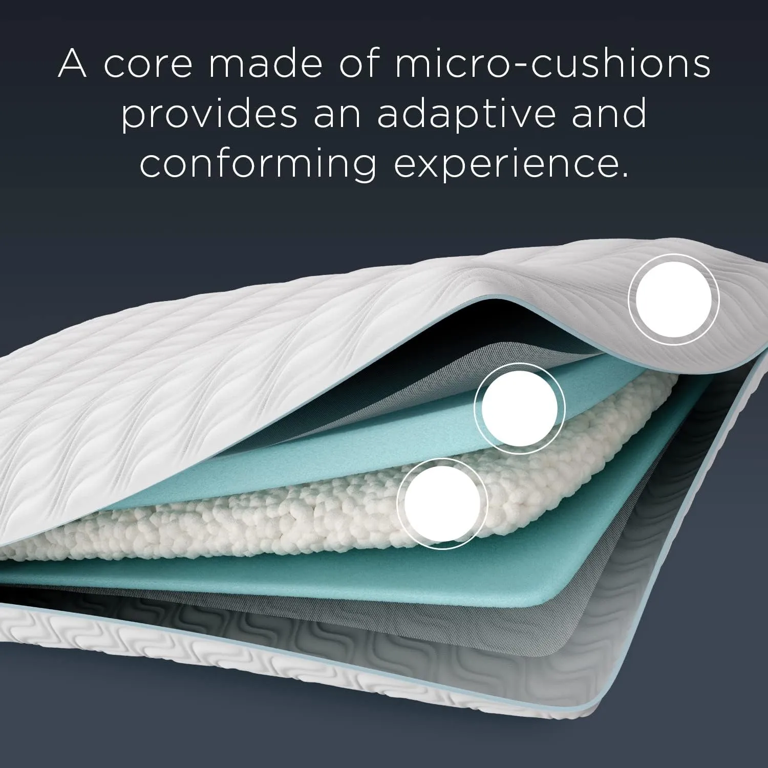 Tempur-Pedic TEMPUR-Cloud ProMid Memory Foam Pillow, Queen (Pack of 1), White