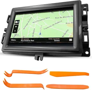 TIKSCIECNE 7" Touch Screen Display with Bracket Fit for Jeep Compass 2017-2020 Replace TDO-WXGA0700K00057-V1 LMB-K00057BL-A, LCD Display Radio Navigation Monitor with Mounting Tools Kit