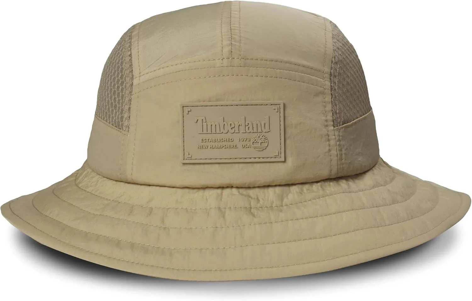 Timberland Mesh Panel Kids Boys Bucket Hat, One Size, Adjustable Chin Cord, Wide Brim Sun Hat for Outdoor Adventures