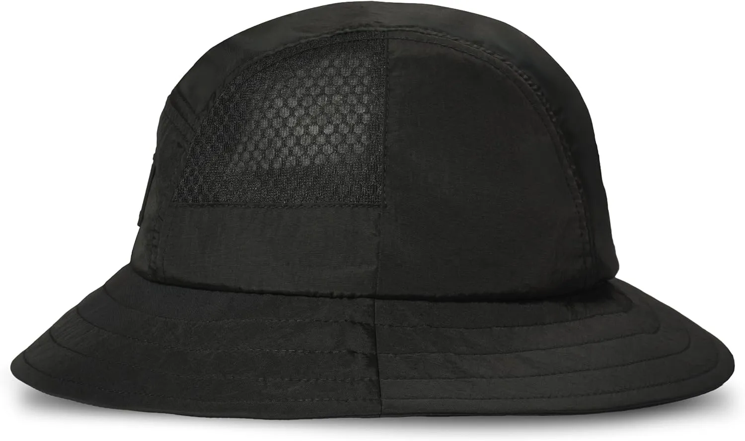 Timberland Mesh Panel Men's Bucket Hat, Wide Brim Sun Hat with Adjustable Chin Cord, Perfect for Outdoor Adventures