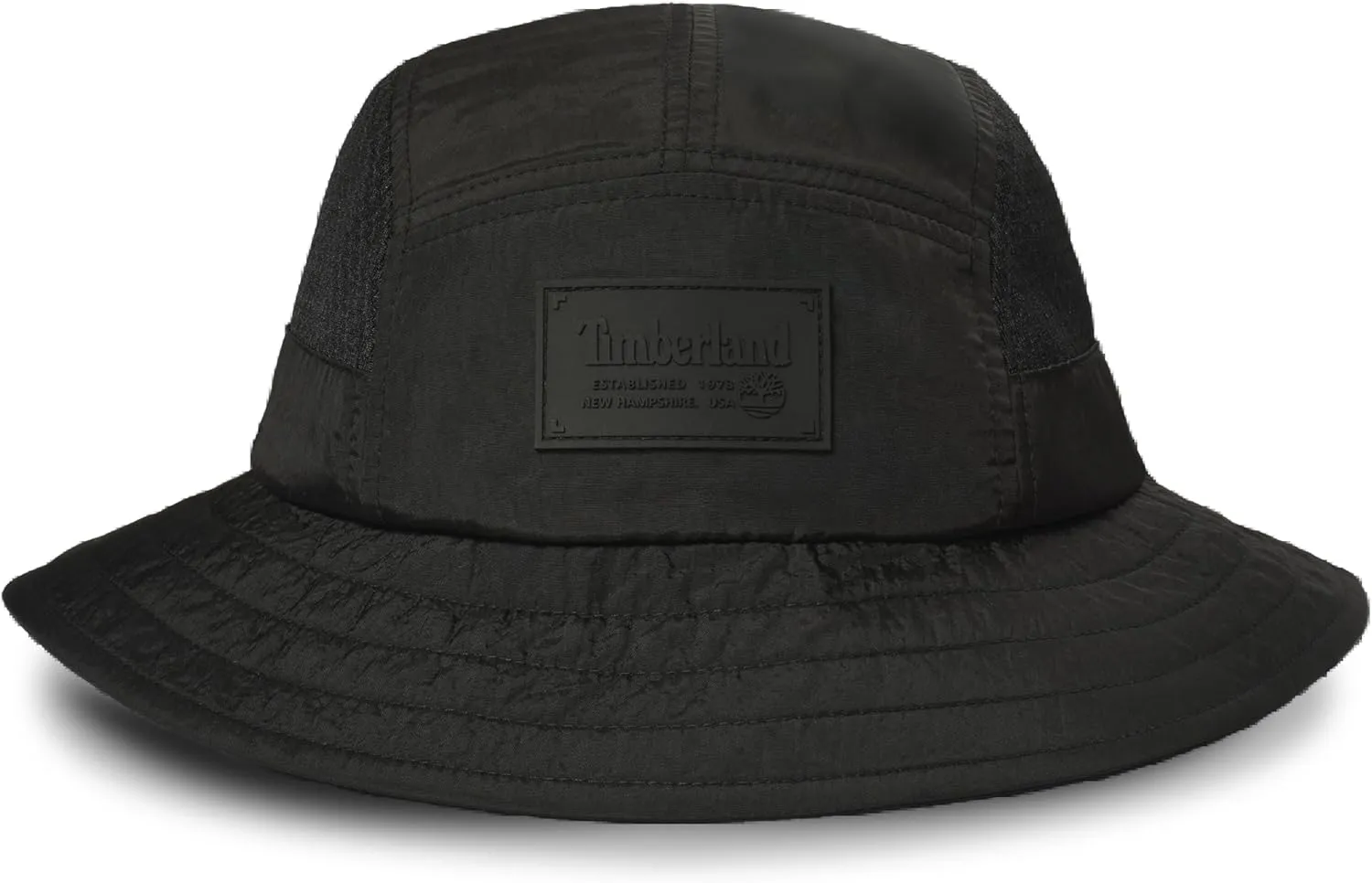 Timberland Mesh Panel Men's Bucket Hat, Wide Brim Sun Hat with Adjustable Chin Cord, Perfect for Outdoor Adventures