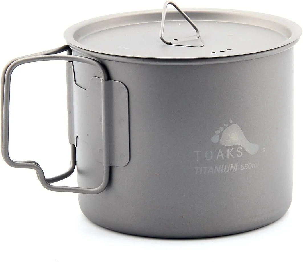 TOAKS LIGHT Titanium 550ml Pot (Ultralight Version)