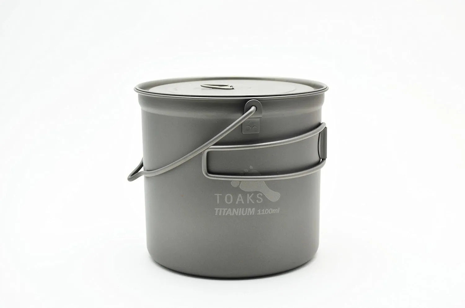 Toaks Titanium 1100ml Bushcraft Pot – Bail Handle for Open Fire Cooking & Backpacking