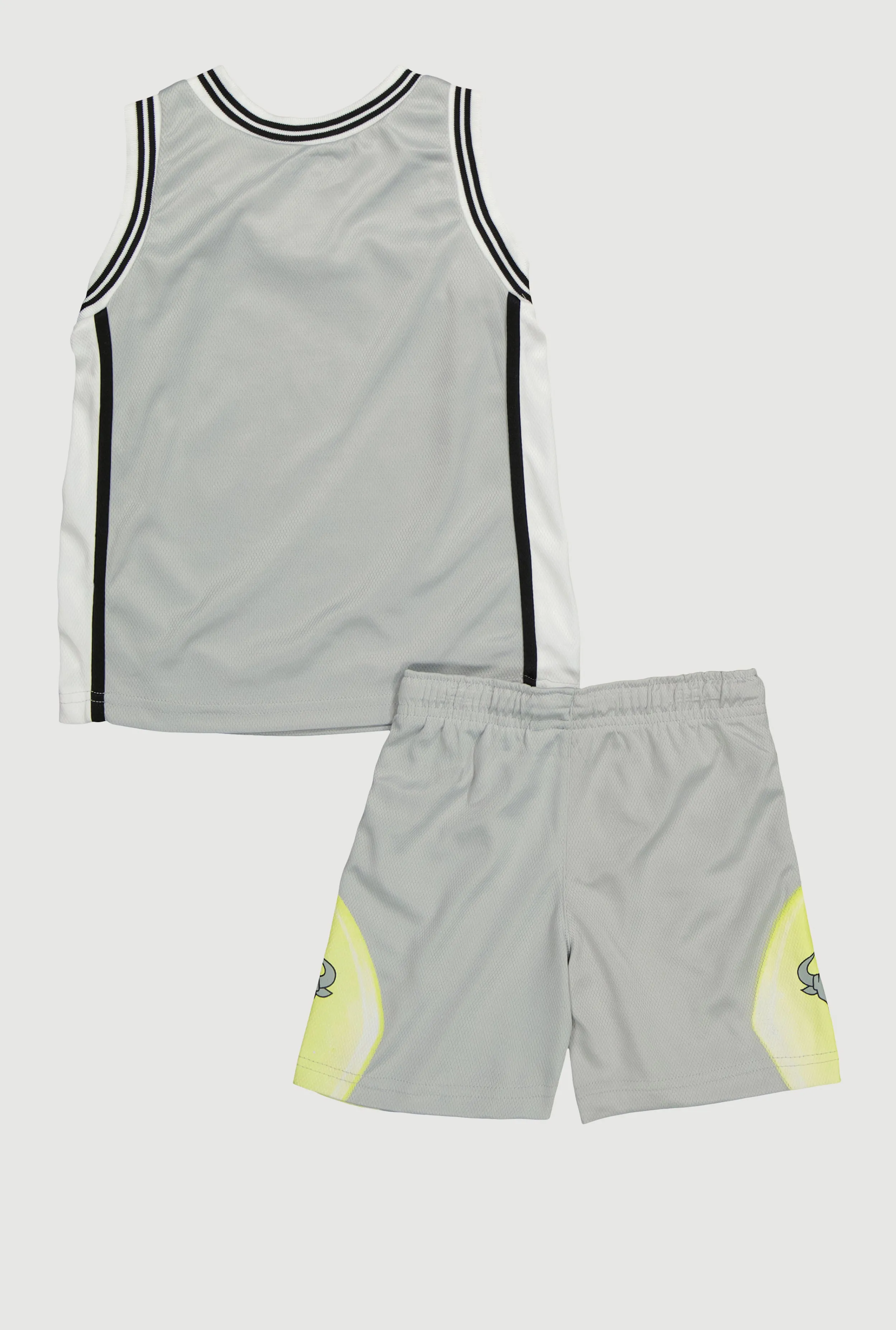 Toddler Boys Graphic Basketball Jersey and Shorts with Bucket Hat