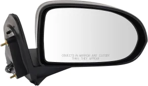 TRQ Right Mirror Power without Heat Passenger Side Compatible with 2007-2012 Jeep Compass CH1321263