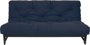 Trupedic x Mozaic - 8 inch Full Size Standard Futon Mattress (Frame Not Included) | Basic Space Navy | Great for Kid's Rooms or Guest Areas - Many Color Options, AMZ610001SF1
