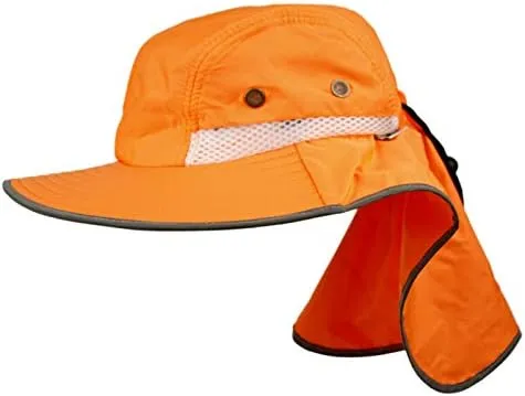Unisex Safari Sun Bucket Hat with Breathable Mesh Crown