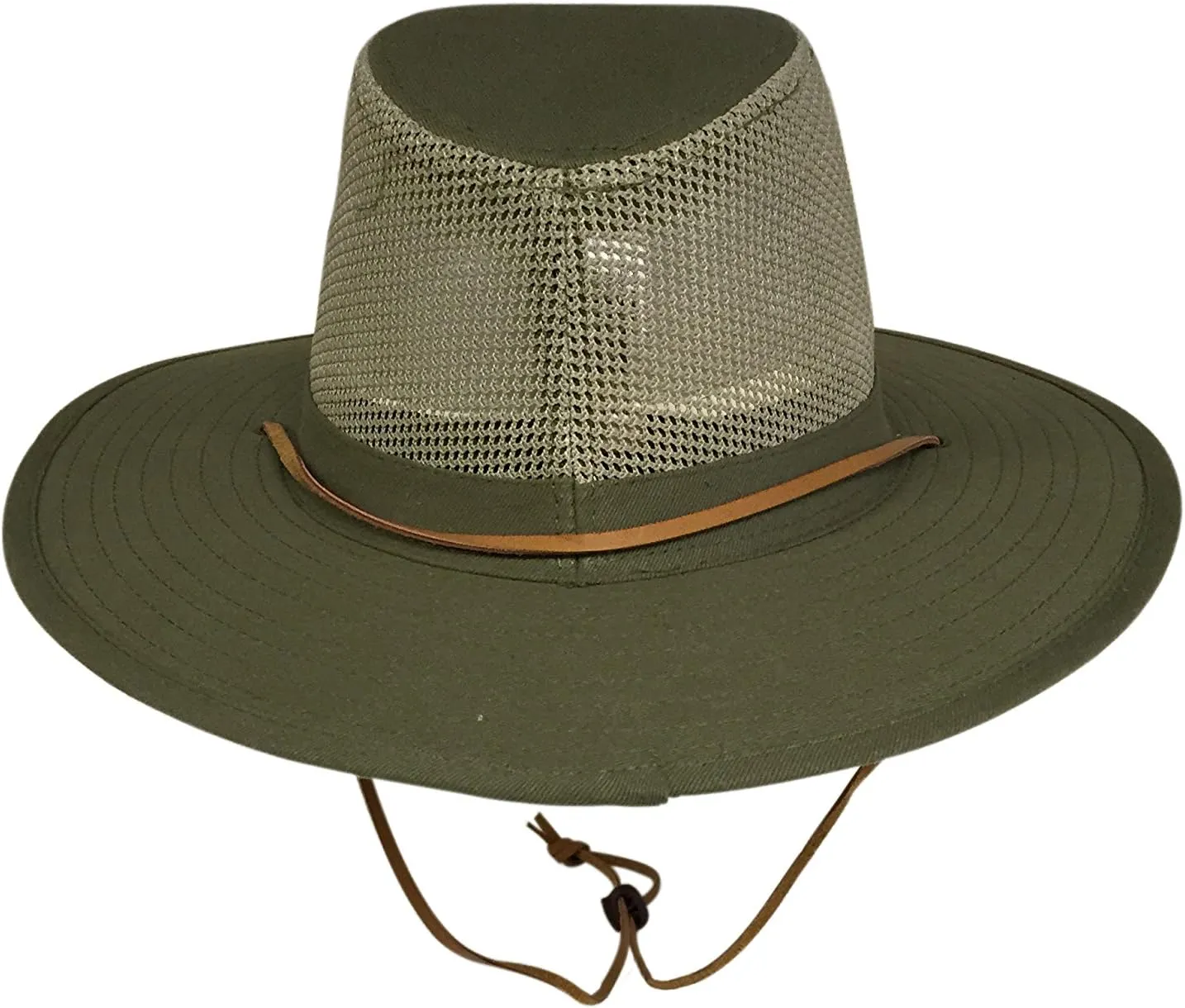 Unisex Safari Sun Bucket Hat with Breathable Mesh Crown