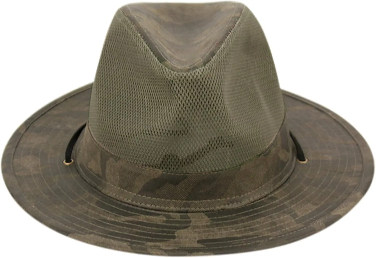 Unisex Safari Sun Bucket Hat with Breathable Mesh Crown