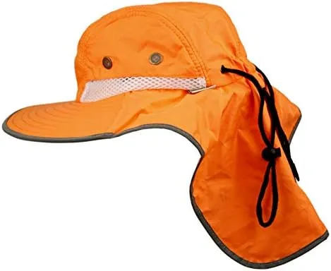 Unisex Safari Sun Bucket Hat with Breathable Mesh Crown