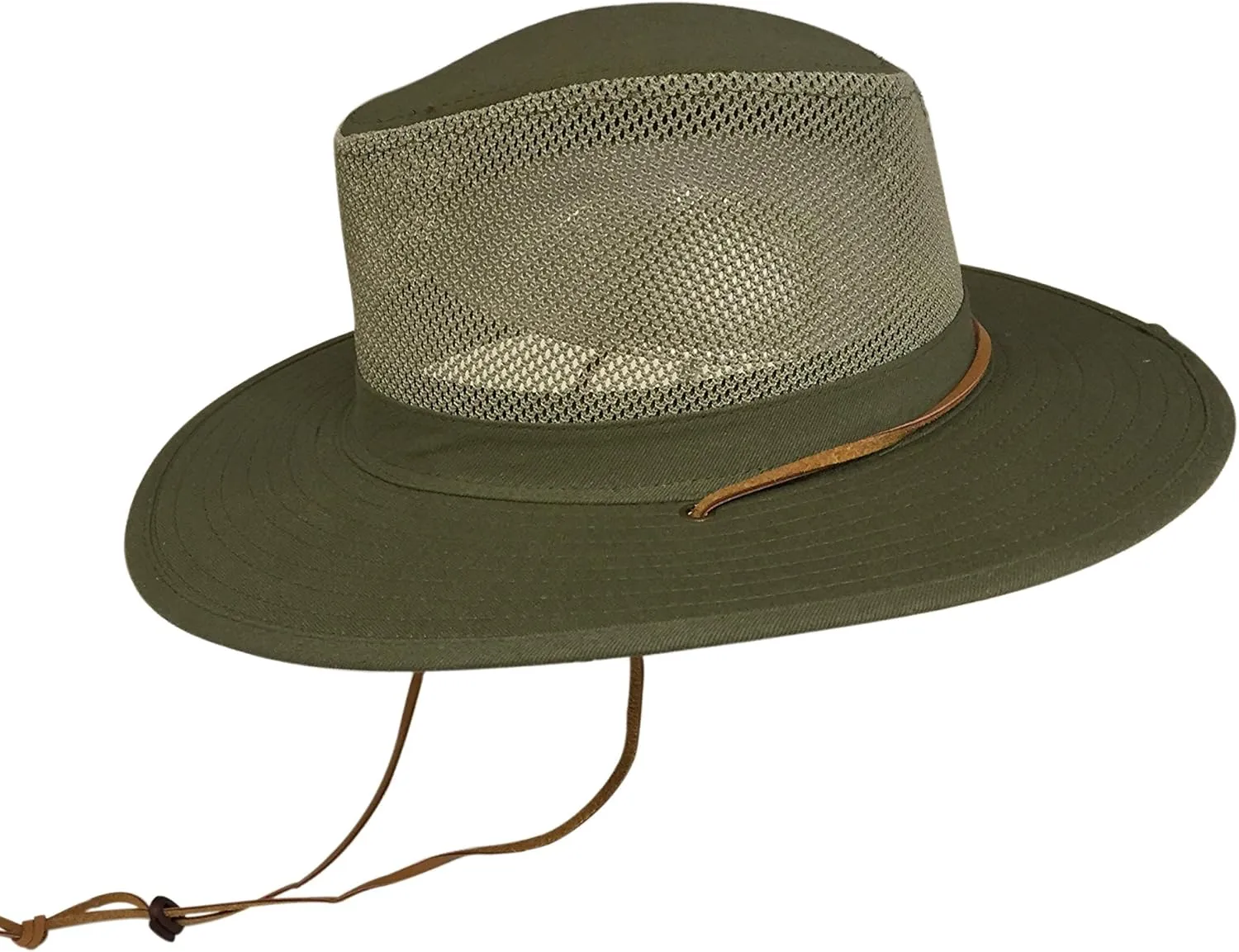 Unisex Safari Sun Bucket Hat with Breathable Mesh Crown