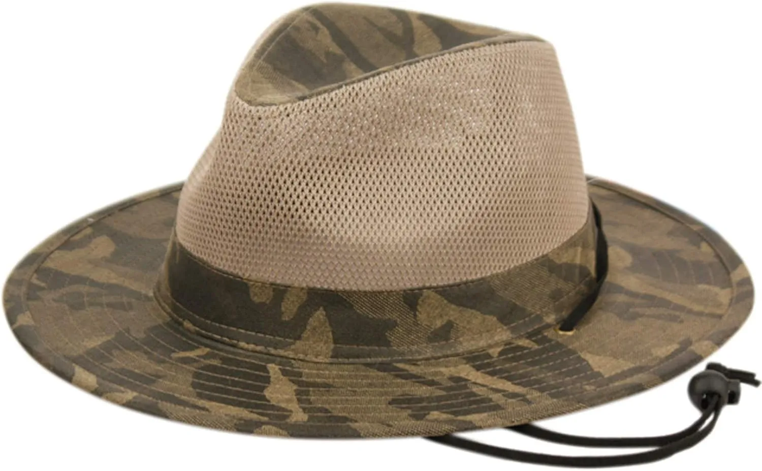 Unisex Safari Sun Bucket Hat with Breathable Mesh Crown