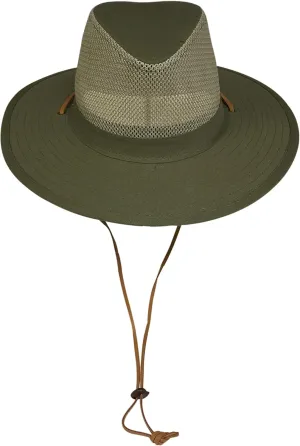 Unisex Safari Sun Bucket Hat with Breathable Mesh Crown