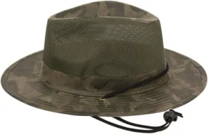 Unisex Safari Sun Bucket Hat with Breathable Mesh Crown