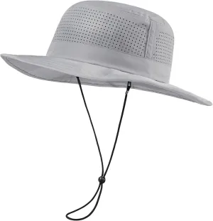 UPF 50  Bucket Sun Hat with Laser Perforated Mesh Cooling Adjustable Breathable Lightweight for Outdoor Men Women