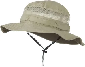 UV 50  Side Mesh Talson Bucket Hat - Khaki S-M