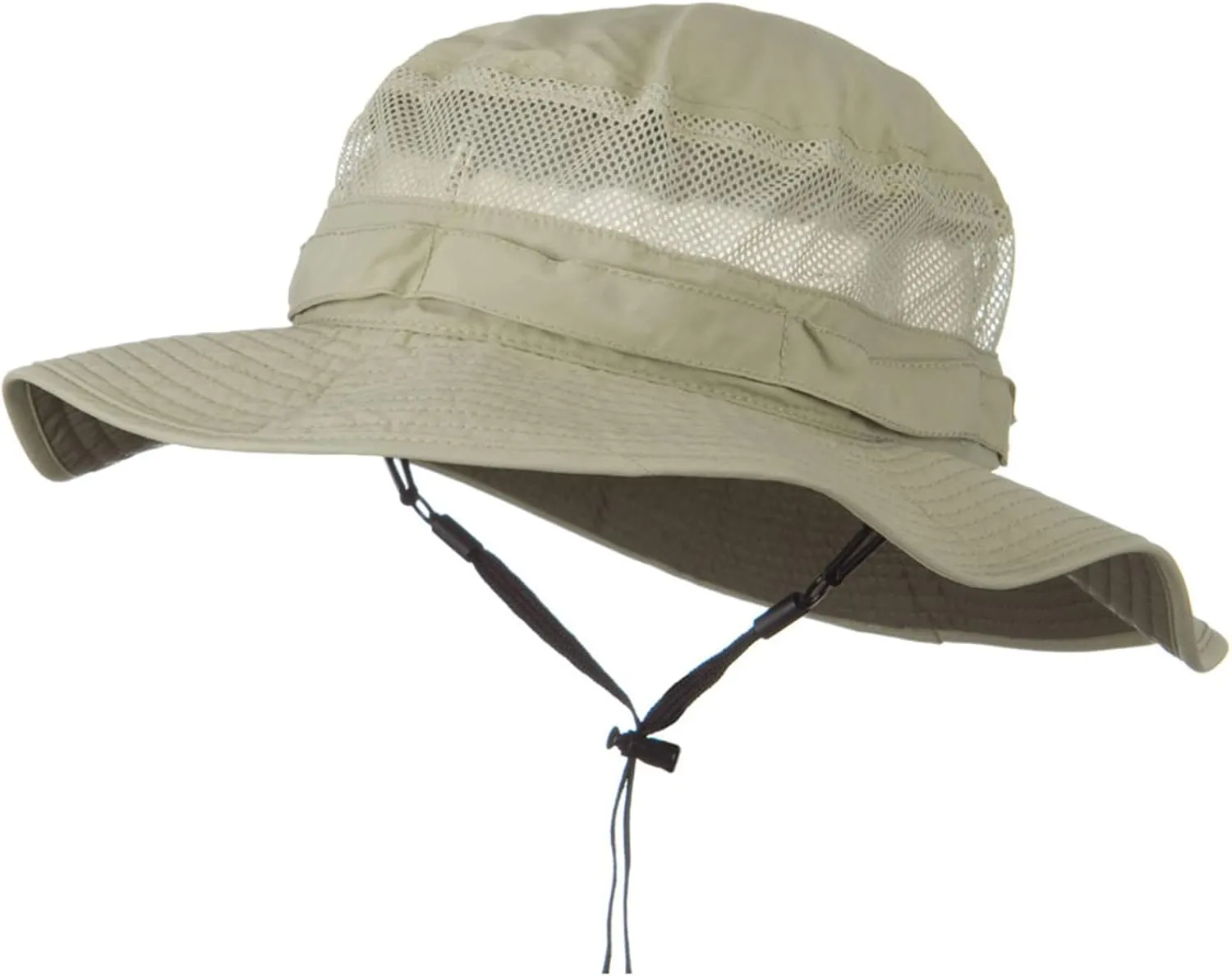 UV 50  Side Mesh Talson Bucket Hat - Khaki (XL-2XL)