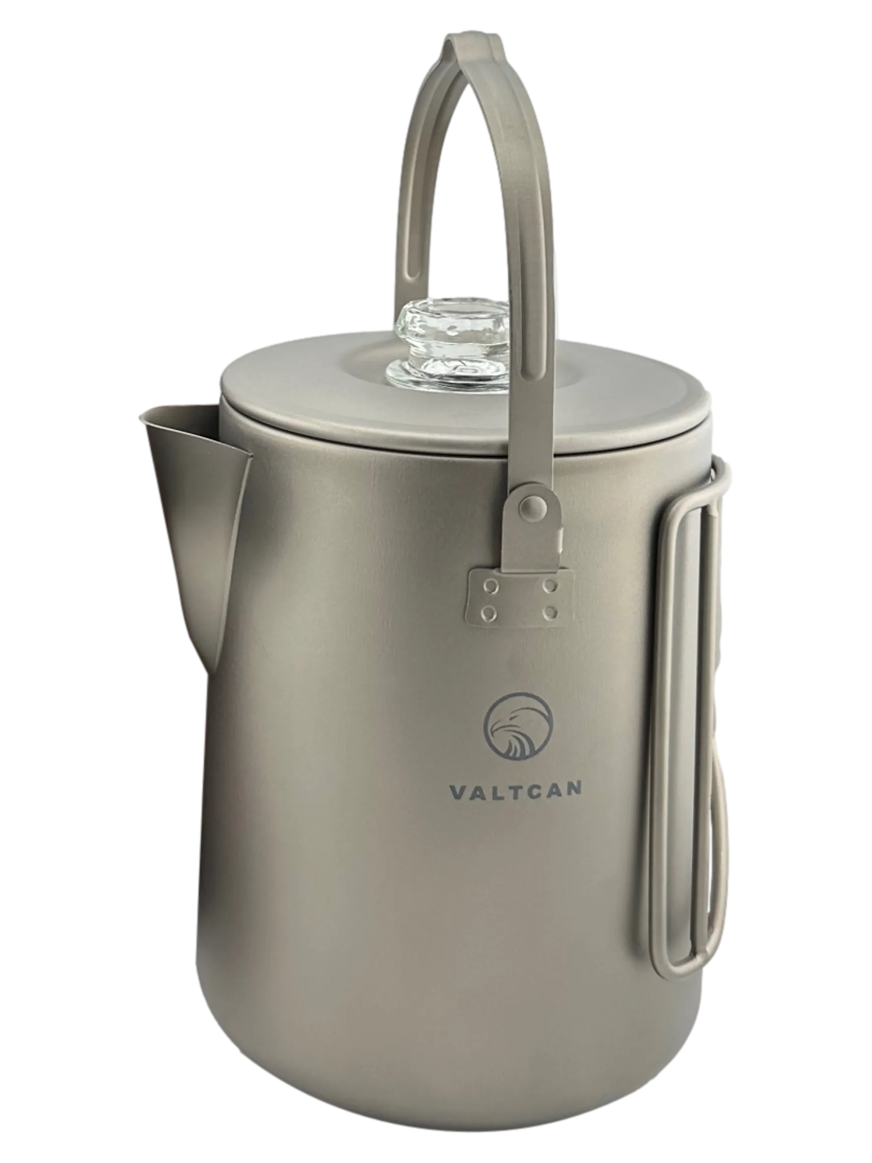 Valtcan Titanium Percolator Coffee Maker Pot 1.5L Filter Brew Ultralight Weight Kettle Camping Kettle 50.7 oz Capacity  395g