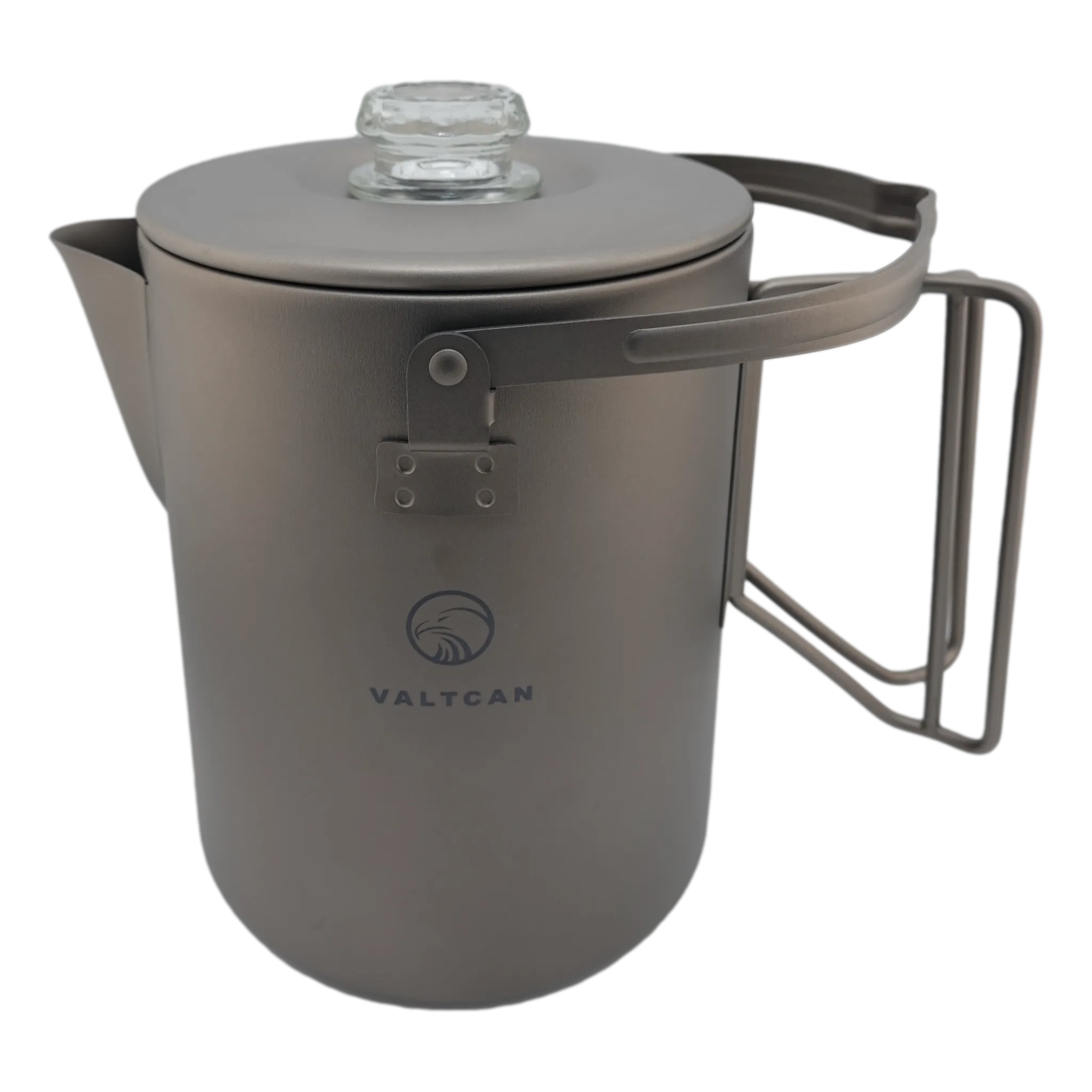 Valtcan Titanium Percolator Coffee Maker Pot 1.5L Filter Brew Ultralight Weight Kettle Camping Kettle 50.7 oz Capacity  395g