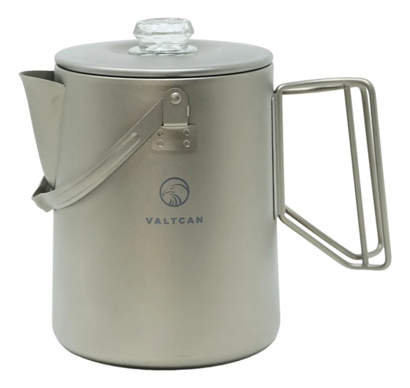 Valtcan Titanium Percolator Coffee Maker Pot 1.5L Filter Brew Ultralight Weight Kettle Camping Kettle 50.7 oz Capacity  395g