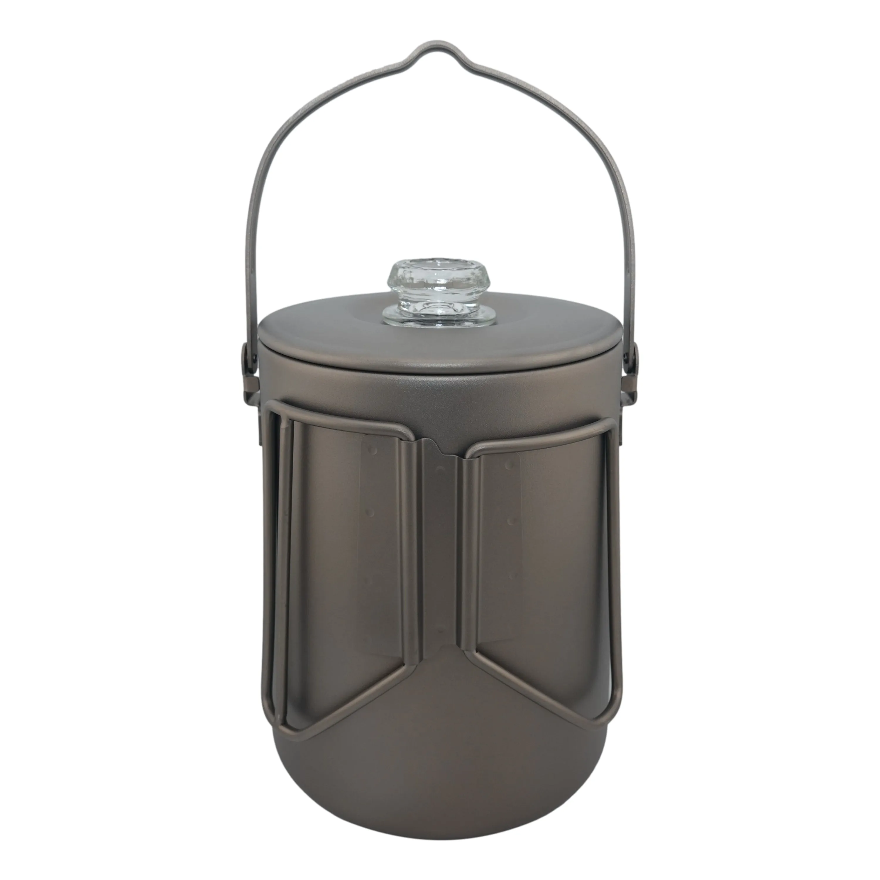 Valtcan Titanium Percolator Coffee Maker Pot 1.5L Filter Brew Ultralight Weight Kettle Camping Kettle 50.7 oz Capacity  395g