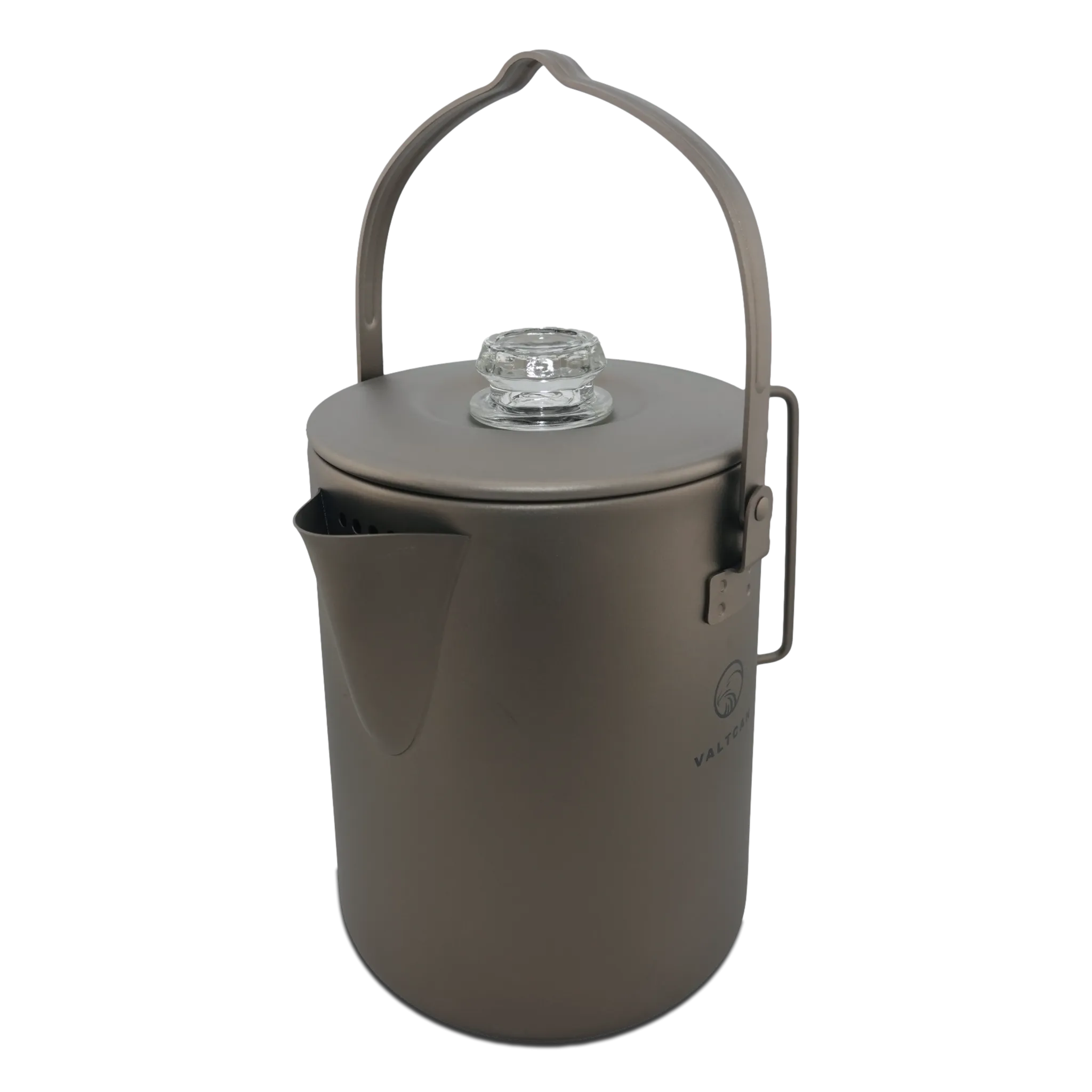 Valtcan Titanium Percolator Coffee Maker Pot 1.5L Filter Brew Ultralight Weight Kettle Camping Kettle 50.7 oz Capacity  395g
