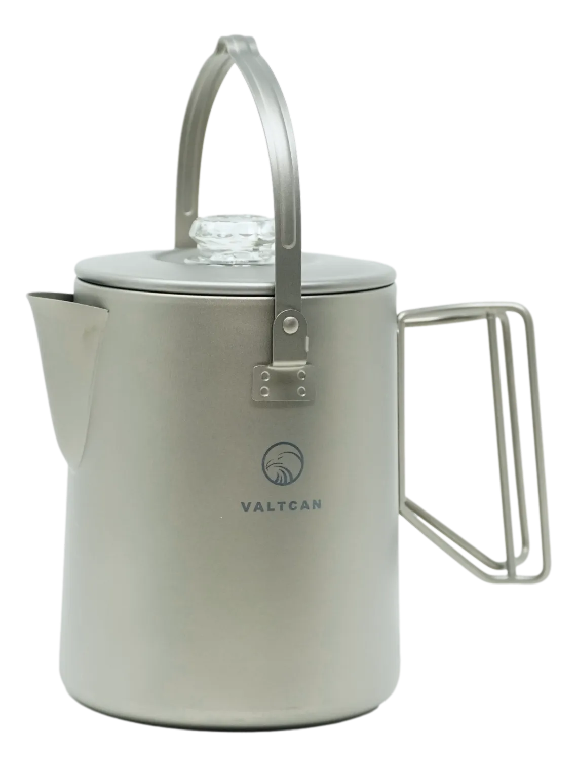 Valtcan Titanium Percolator Coffee Maker Pot 1.5L Filter Brew Ultralight Weight Kettle Camping Kettle 50.7 oz Capacity  395g