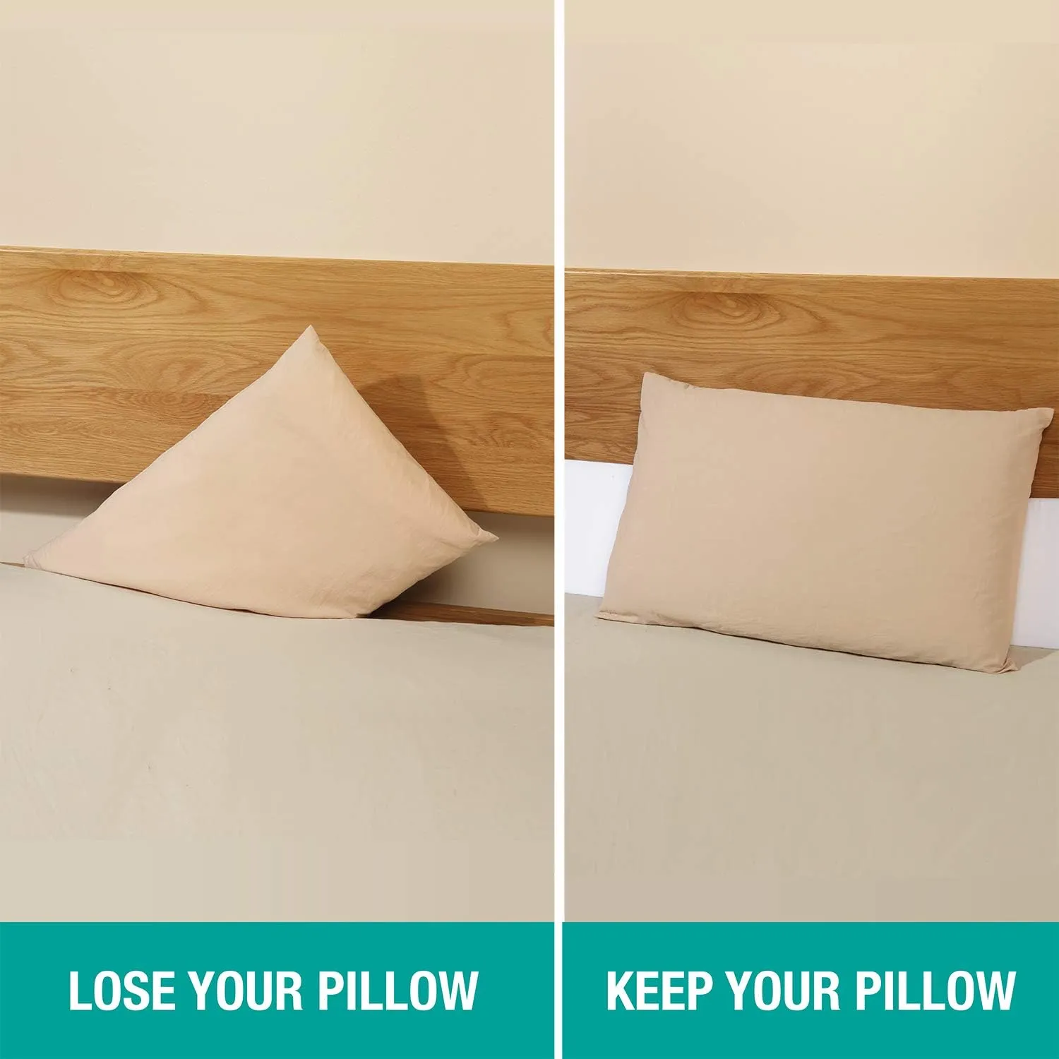 Vekkia Twin Bed Wedge Pillow for Headboard/Wedge Pillow Headboard/Bed Gap Filler/Headboard Pillow,Pillow Wedge for Headboard Gap Between Mattress and Headboard,Stop Loosing Your Pillows(White)