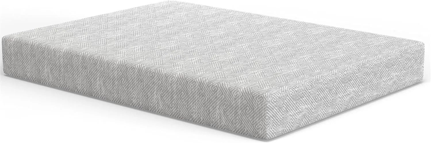 Vibe Heather Grey Gel Memory Foam Mattress, CertiPUR-US and Oeko-TEX Certifed Bed-in-a-Box in Ultra Small Package, 8-Inch, Twin