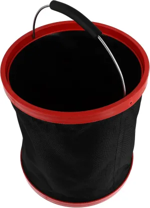 Wakauto Foldable Bucket Collapsible Water Bucket Outdoor Water Bucket Camping Bucket Fishing Bucket Basin Foldable Bucket for Outdoor Oxford Fabric Portable Container