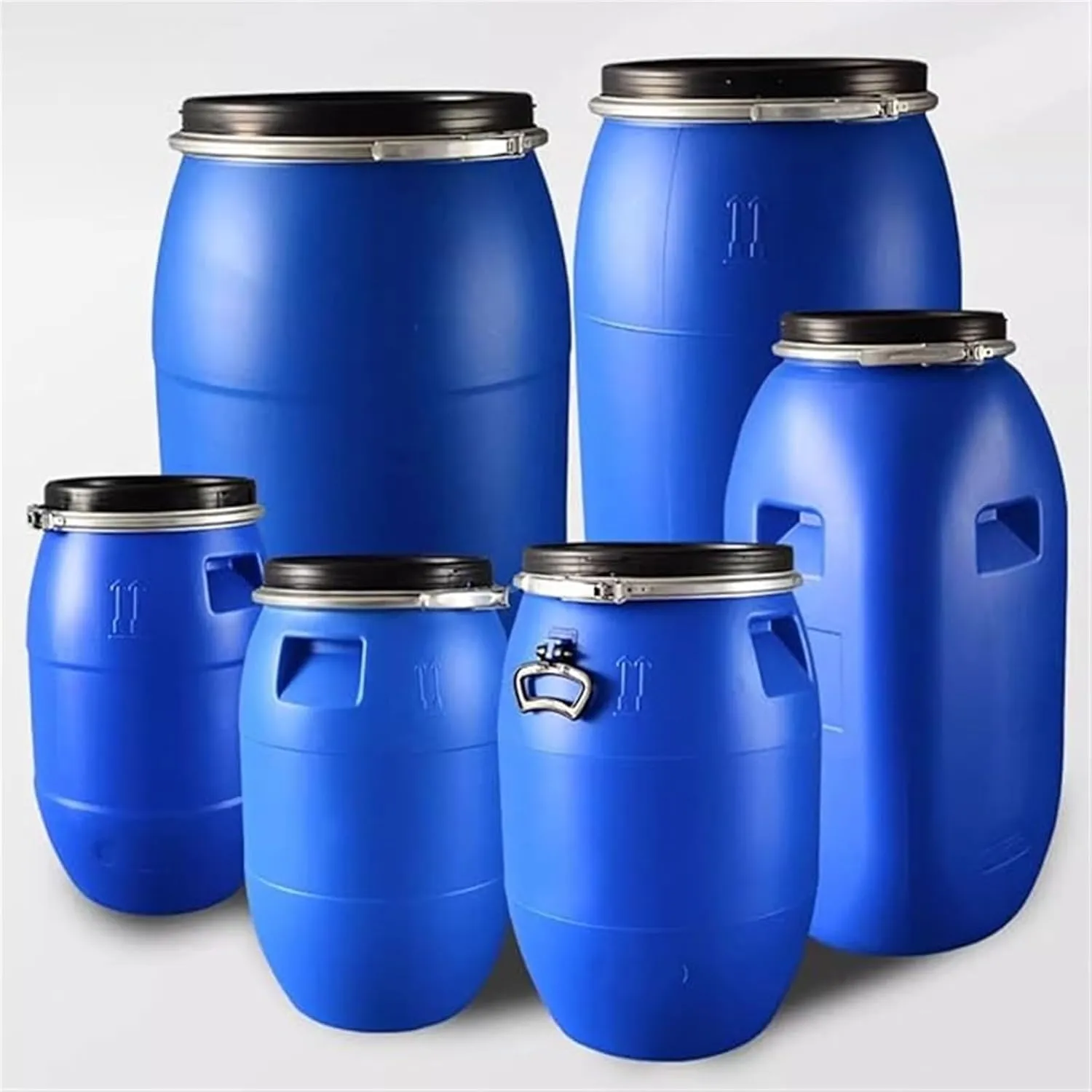 Water Tank 30L/50L/60L/100L/120L/160L/200L Outdoor Travel Camping Water Tank Blue Portable Car Camping Water Tank Food-Grade Plastic Buckets Wash Carrier Equipment Buckets