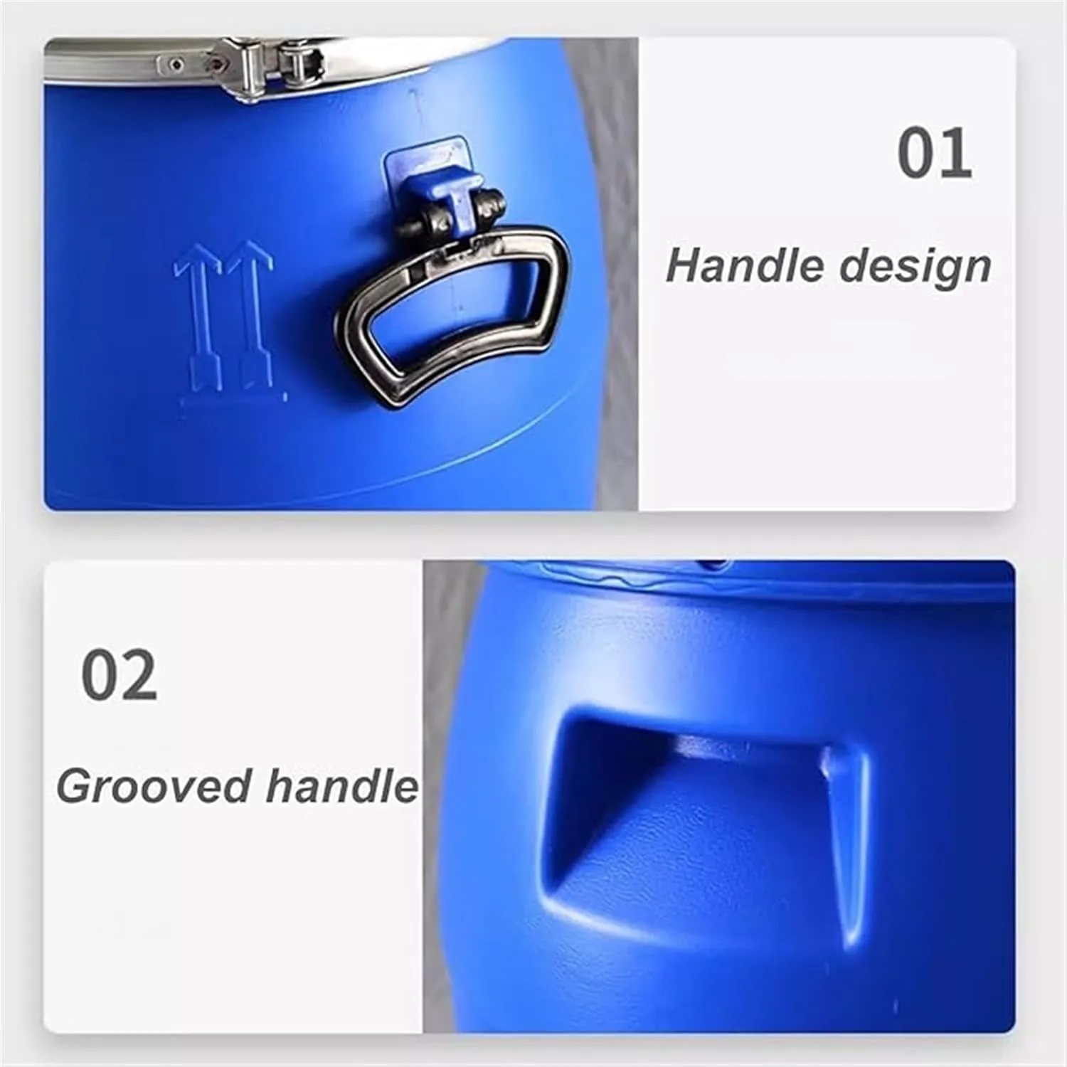 Water Tank 30L/50L/60L/100L/120L/160L/200L Outdoor Travel Camping Water Tank Blue Portable Car Camping Water Tank Food-Grade Plastic Buckets Wash Carrier Equipment Buckets