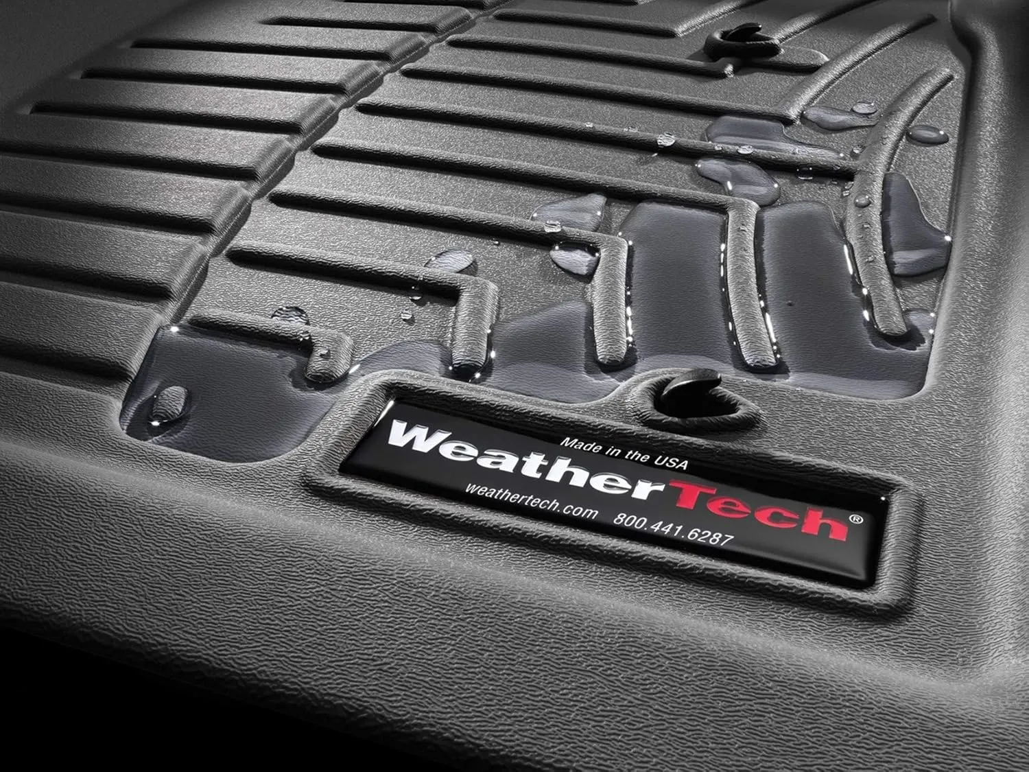WeatherTech Custom Fit FloorLiners for Jeep Compass - 1st & 2nd Row (441205-1-2), Black