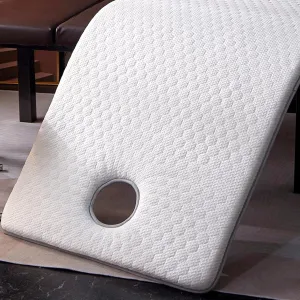 White/a(s),70 * 185cm,LDLCYCN High Density Sponge Massage Table Topper Thicken 7Cm(2.8In) Lash Bed Topper with Elastic Band Non-Slip Spa Bed Pad Massage Accessories Square/Round/Trapezoidal Head