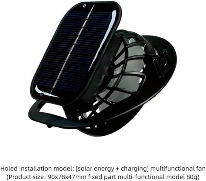 Wide Brim Solar Fan Hat, Solar Powered Fan Hat, Sun Bucket Fishing Hats with 2 Solar Fan UPF 50  Outdoor