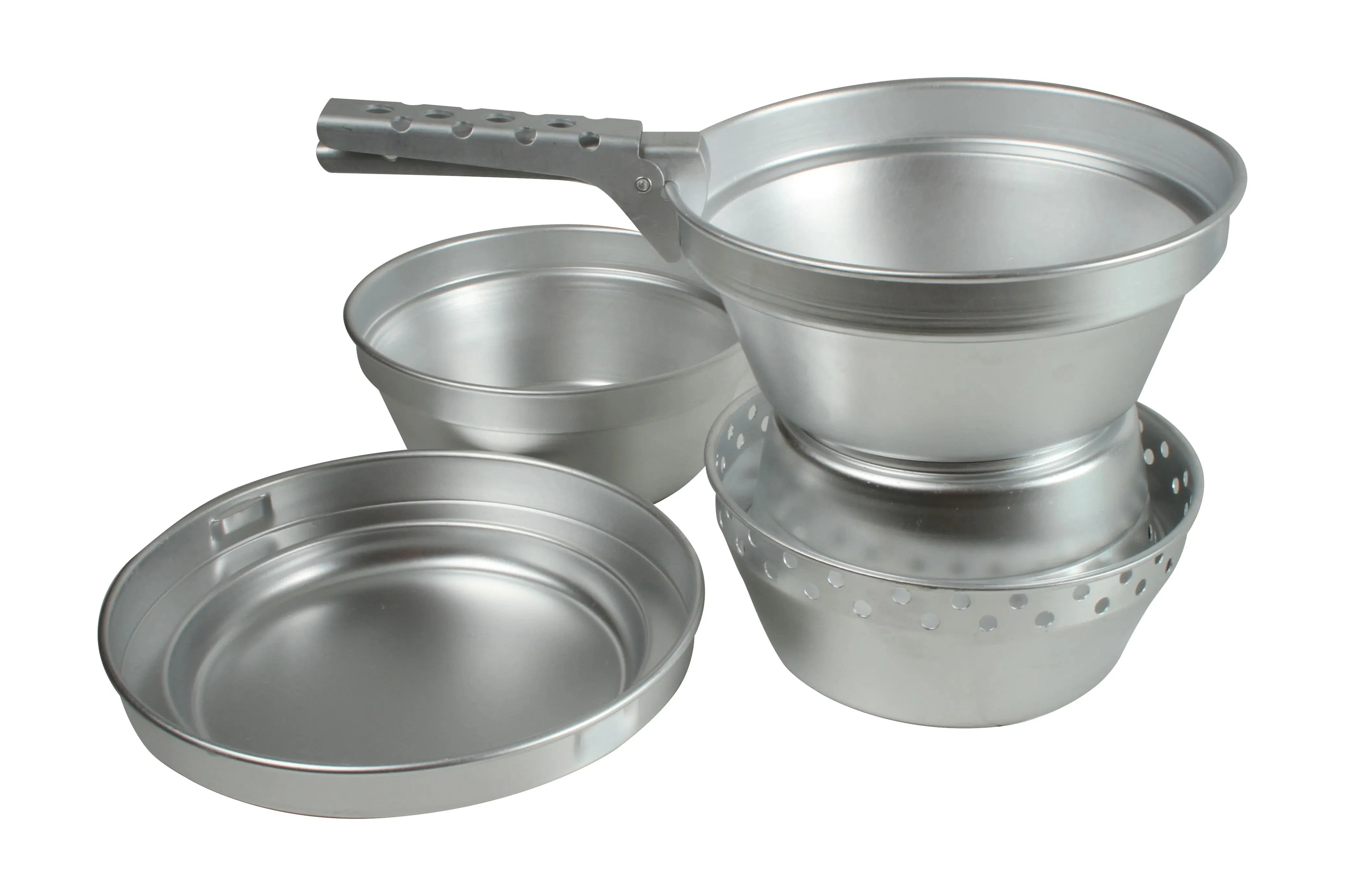 WILDTRAK Aluminium Camping Cook Set with Alcohol Burner