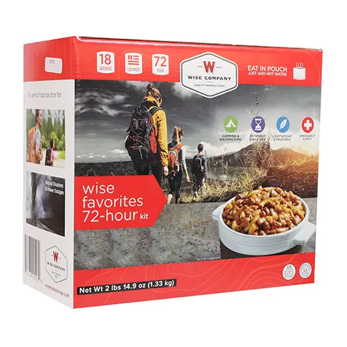 Wise Favorites 72 Hour Kit 9 Pouches
