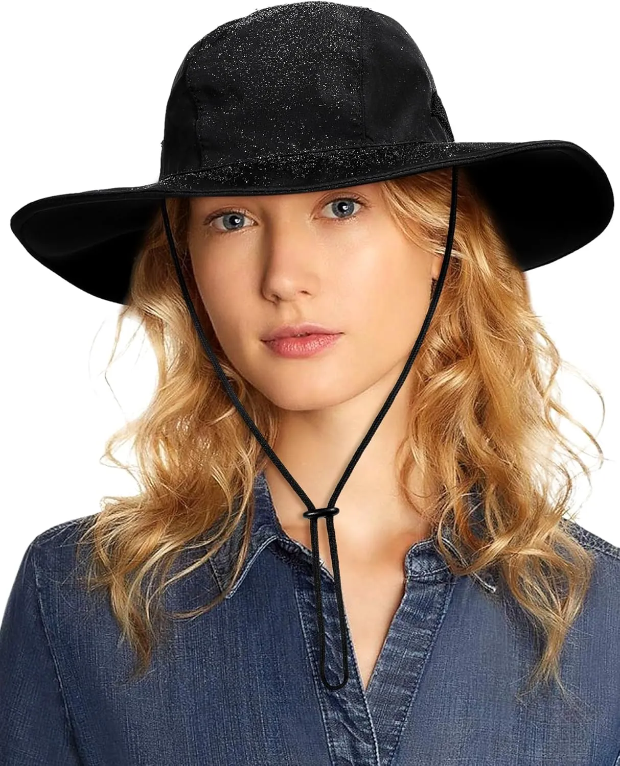 Womens Winter Waterproof Bucket Hat Warm Fleece Lined Rain Hat UPF50  Mens Outdoor Adventure Research Hiking Safari Cap