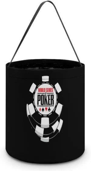 WSOP Poker Funny Easter Egg Bags Trick-o-r-Treat Tote Bag Reusable Bucket Storage Basket Handbag Party Novelty