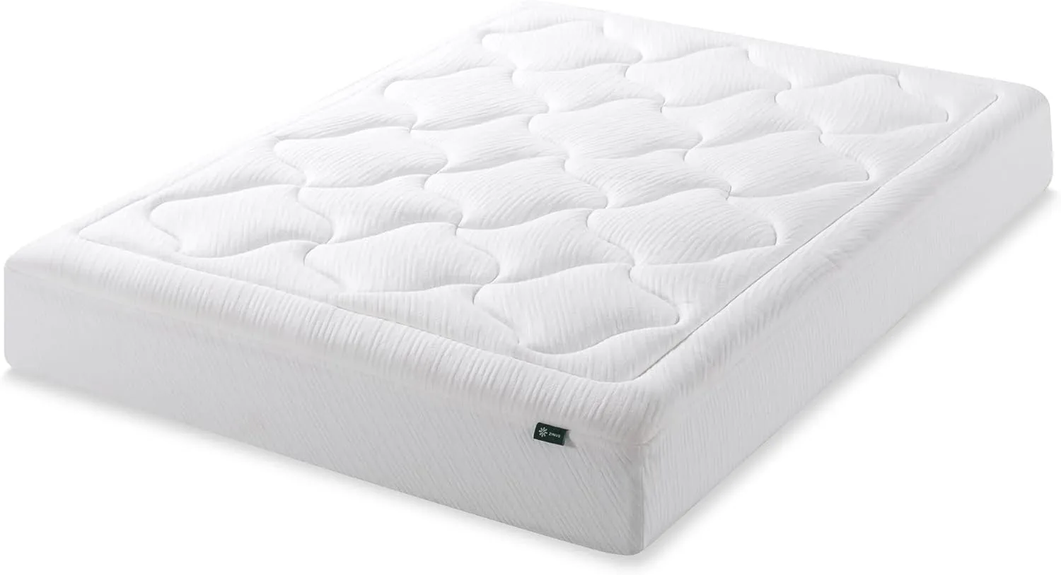 ZINUS 10 Inch Cloud Memory Foam Mattress, Queen, Fiberglass Free, Pressure Relieving, Mattress in A Box, CertiPUR-US Certified, White