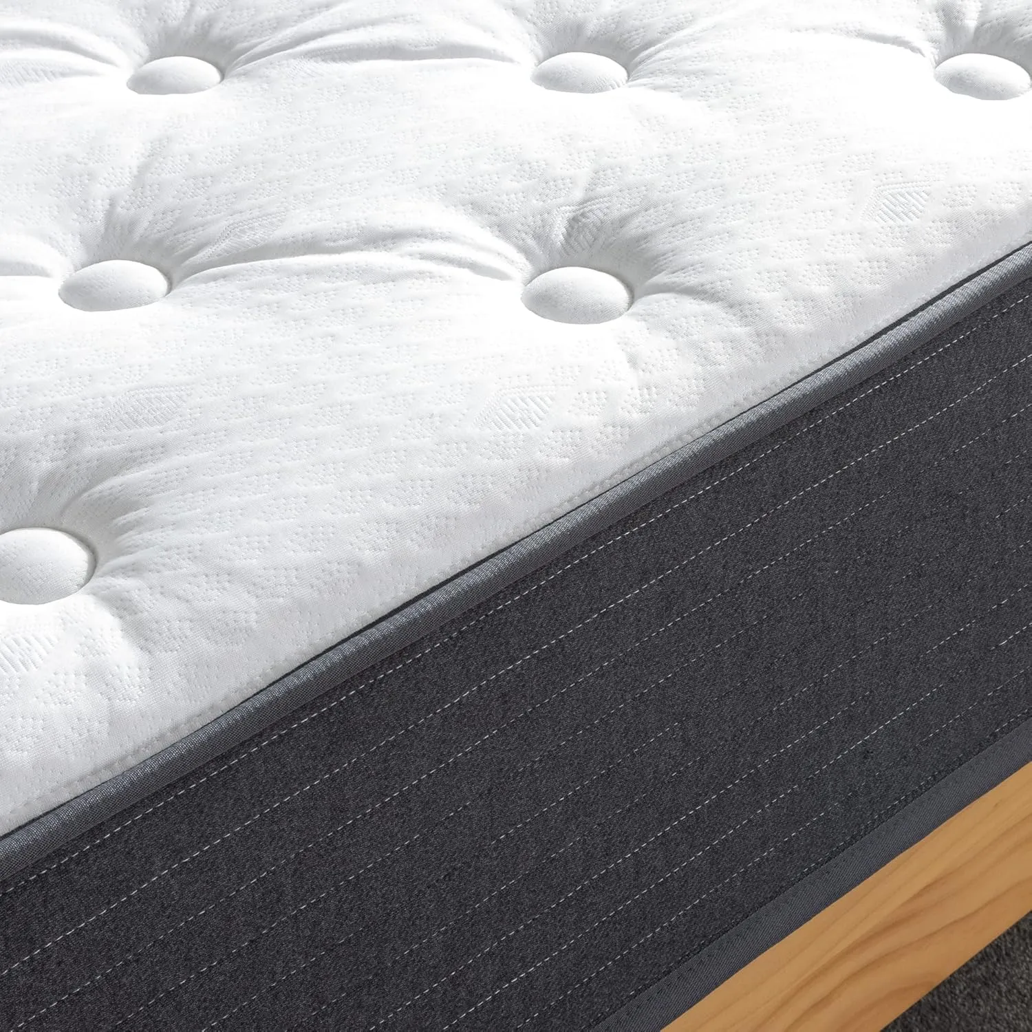 ZINUS 10 Inch Comfort Essential Pocket Spring Hybrid Mattress, Twin, Pressure Relieving Support, CertiPUR-US Certified, Mattress in A Box