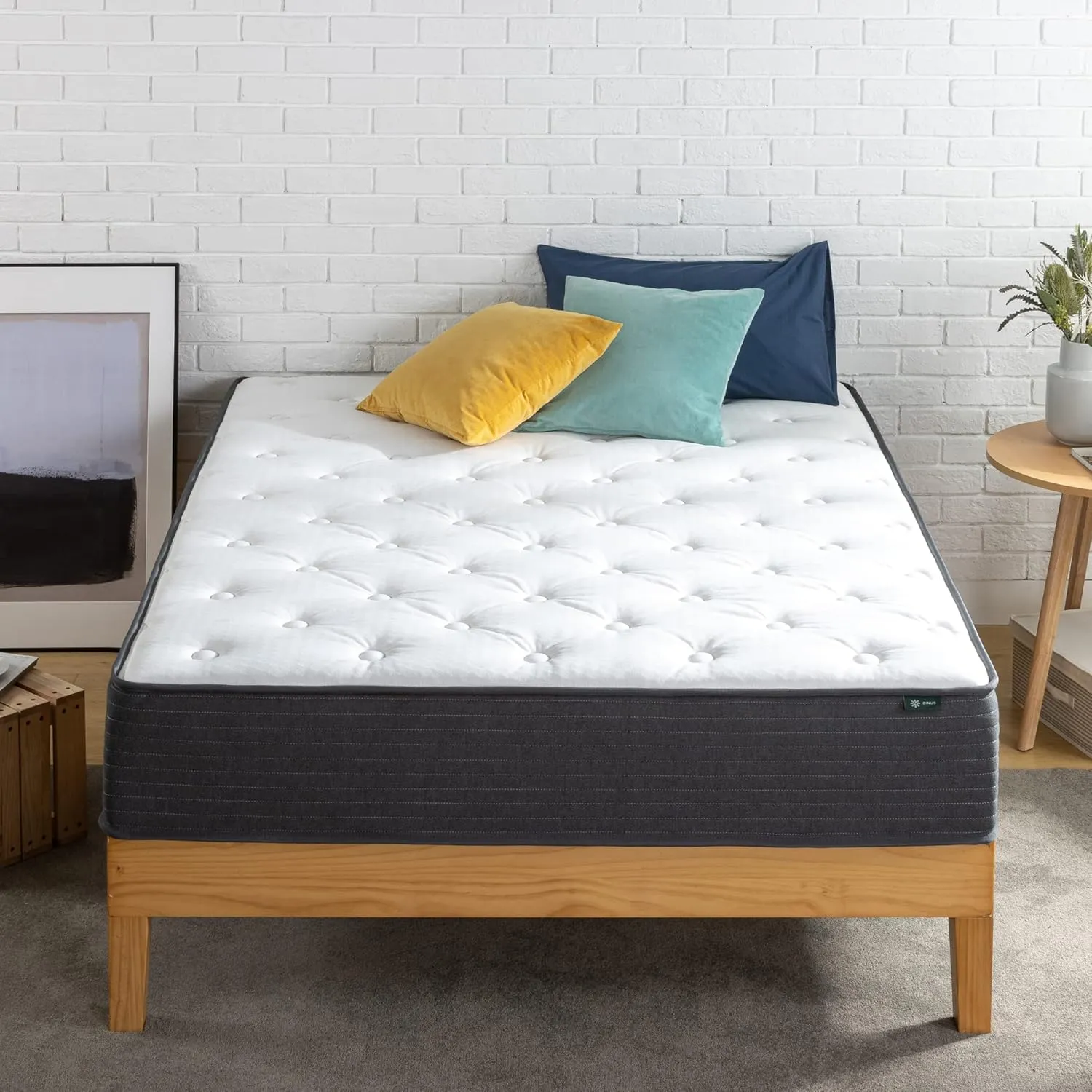 ZINUS 10 Inch Comfort Essential Pocket Spring Hybrid Mattress, Twin, Pressure Relieving Support, CertiPUR-US Certified, Mattress in A Box